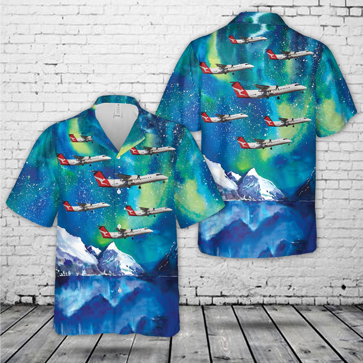 Qantaslink Bombardier Dash 8-Q300 VH-TQH Hawaiian Shirt