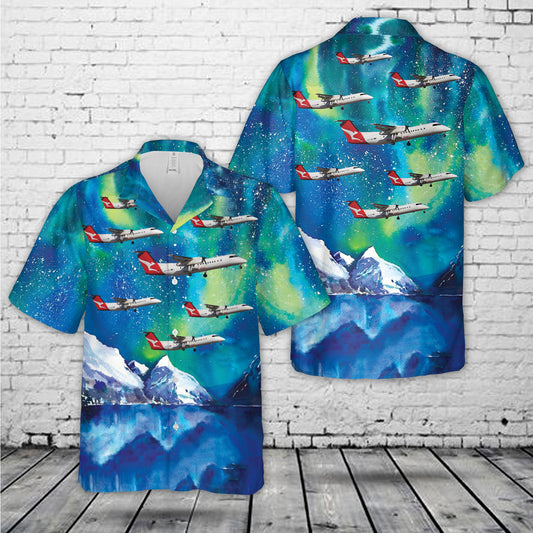 Qantaslink Bombardier Dash 8-Q300 VH-TQH Hawaiian Shirt