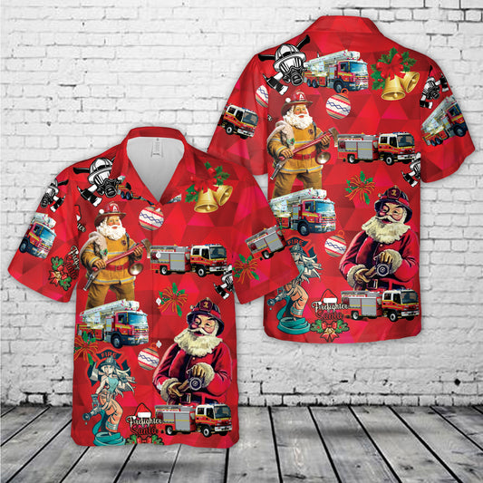 Queensland Fire and Emergency Services Christmas Hawaiian Shirt