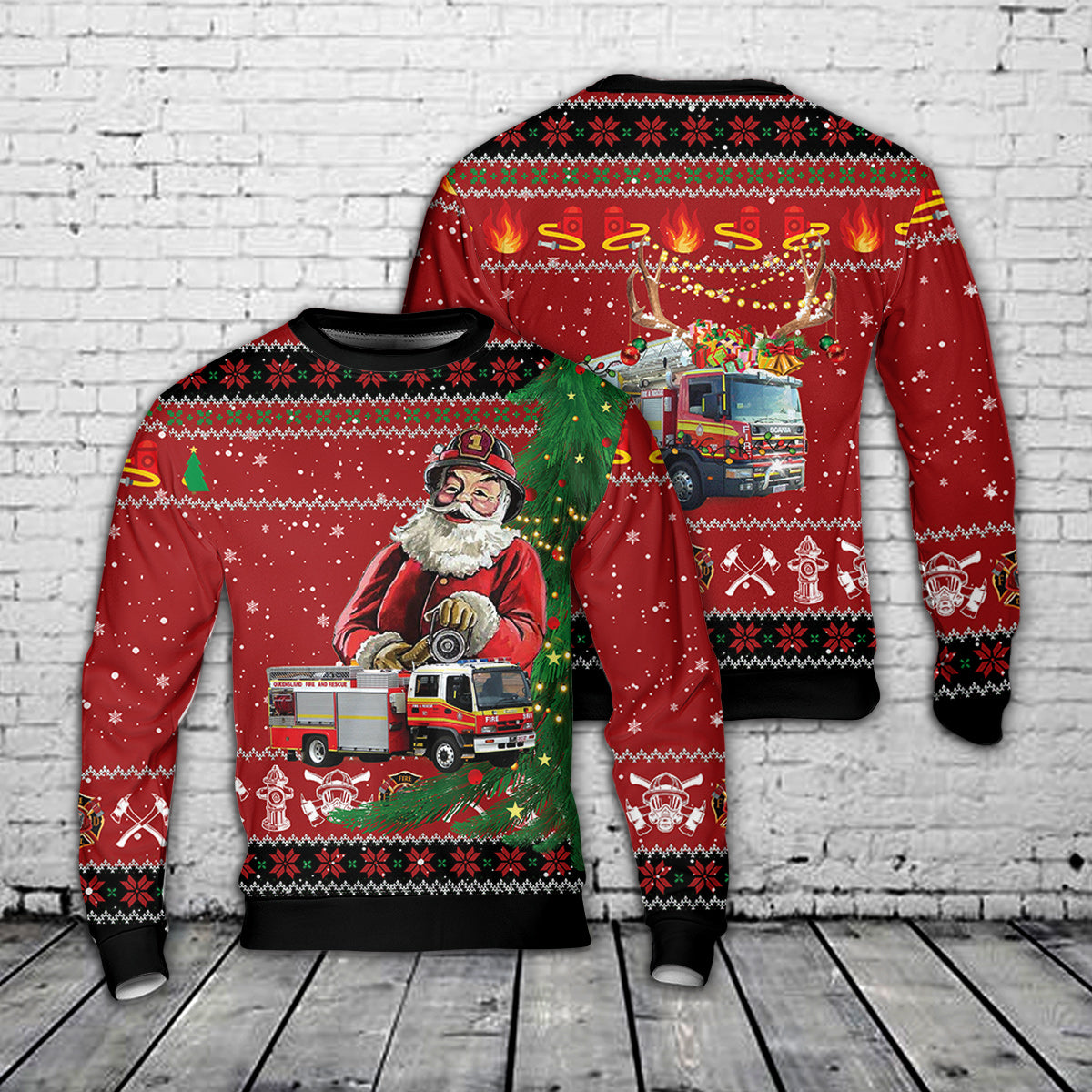 Queensland Fire and Emergency Services Christmas Sweater