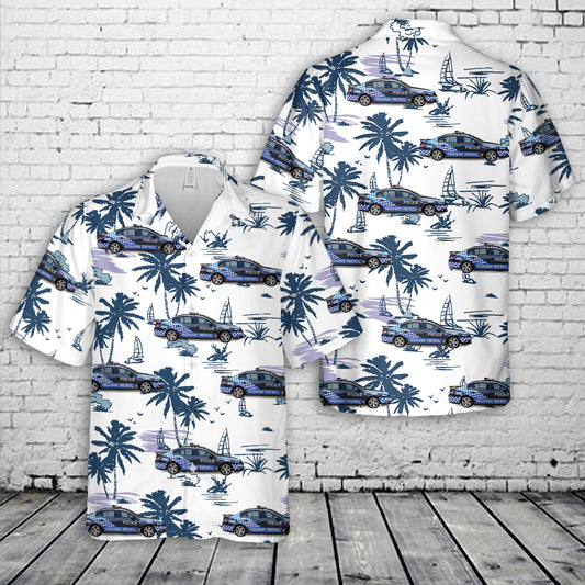 Queensland Police Service Traffic Branch Falcon XR6 Turbo Hawaiian Shirt