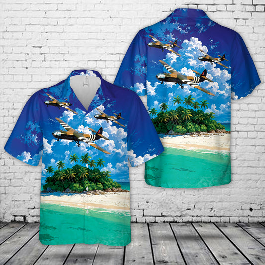 RAF Airspeed AS.58 Horsa MK.II Troop Carrier D-Day WW2 Hawaiian Shirt