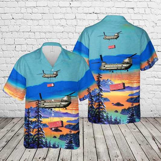 RAF Boeing CH47 Chinook Hawaiian Shirt