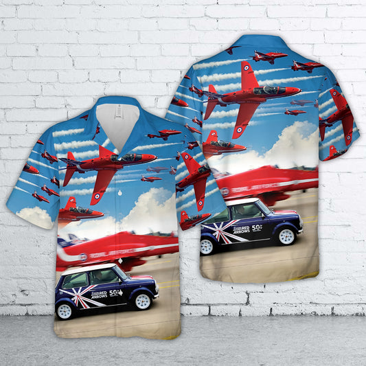 RAF Red Arrows The Reds 50 Mini Hawaiian Shirt