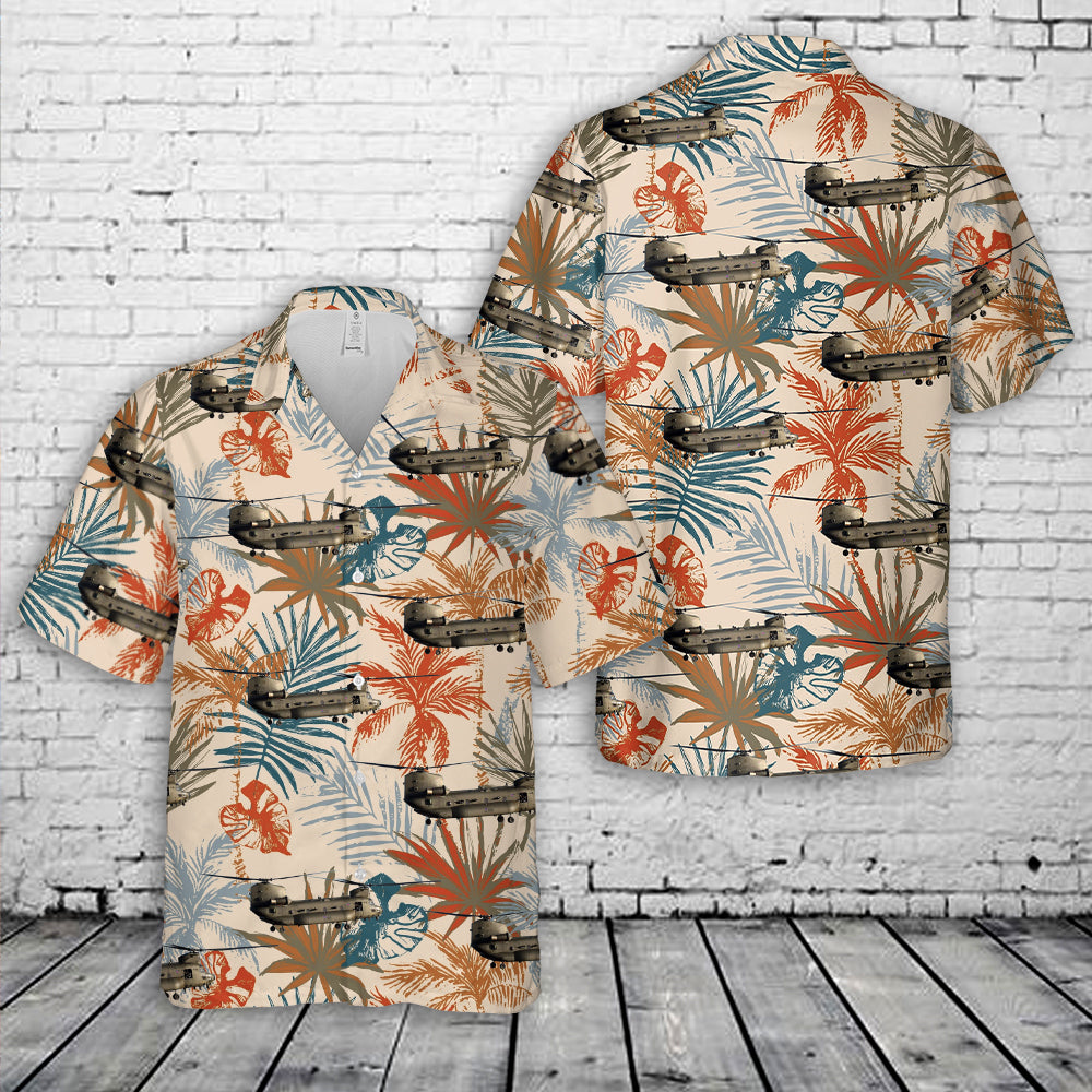 RAF Royal Air Force Boeing Chinook ZH904 "HADES" Hawaiian Shirt