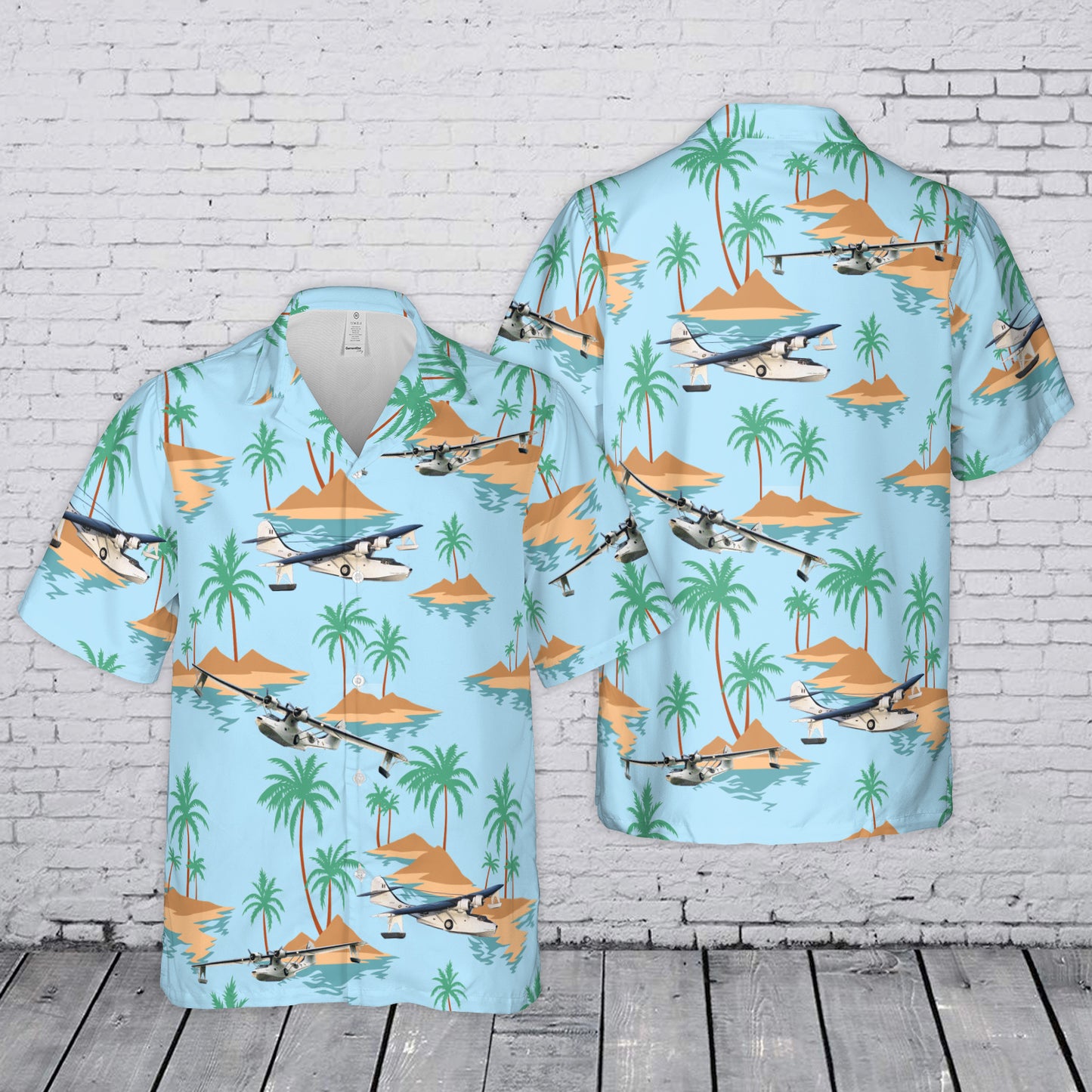RCAF Historical Aircraft Consolidated Canso Hawaiian Shirt