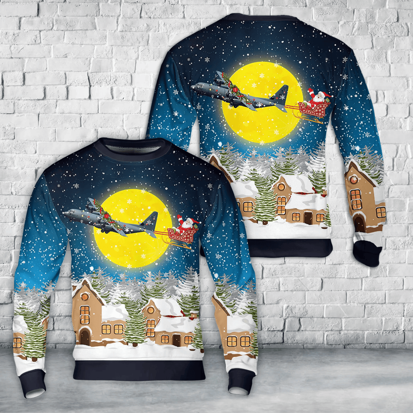 RCAF Lockheed Martin CC-130J-30 Hercules (L-382) AOP Christmas Sweater