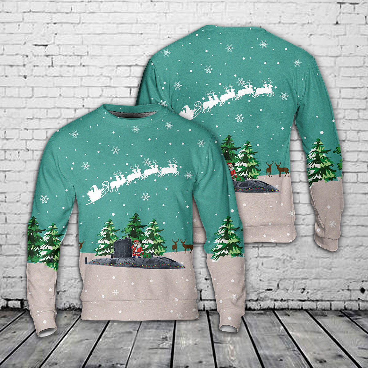 RCN Victoria class Diesel-electric Submarine Christmas Sweater