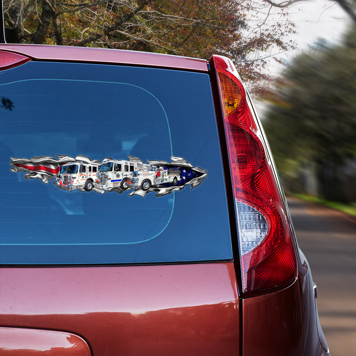 RIVER EDGE FIRE COMPANY #2 Transparent Vinyl Decal