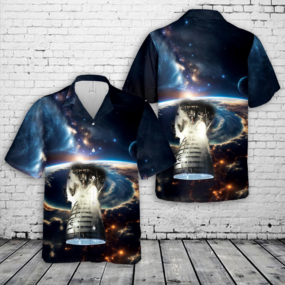 RS-25 Space Shuttle Main Engine Hawaiian Shirt