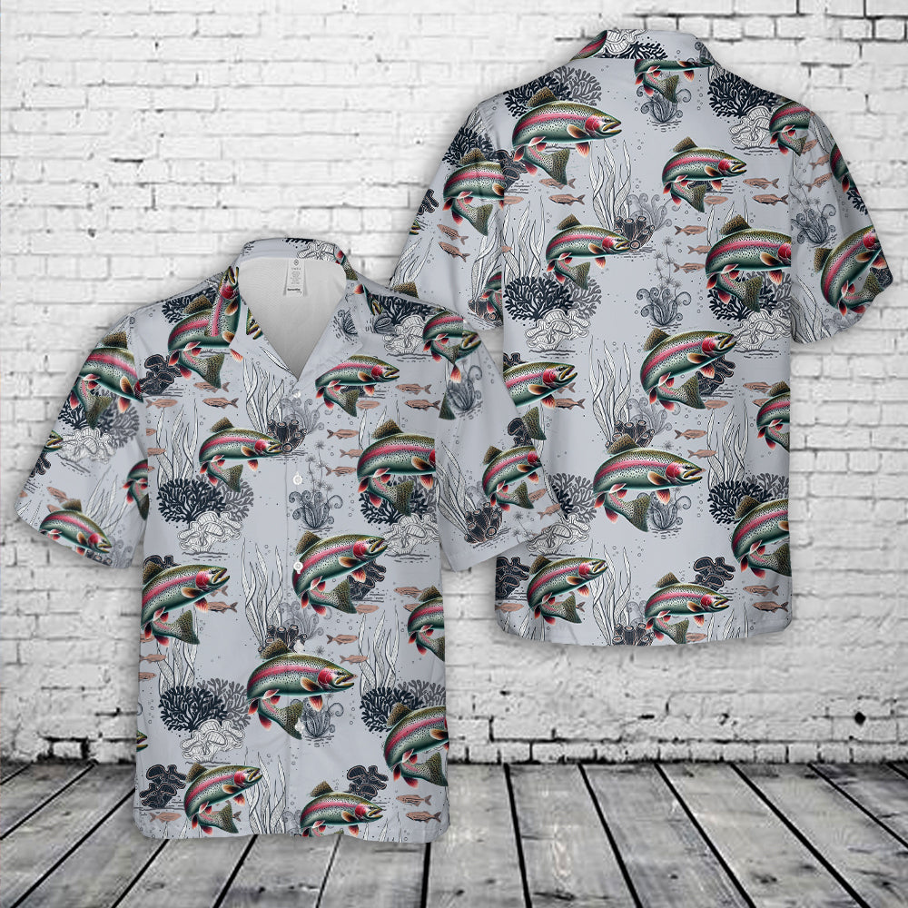 Rainbow Trout Fish Hawaiian Shirt