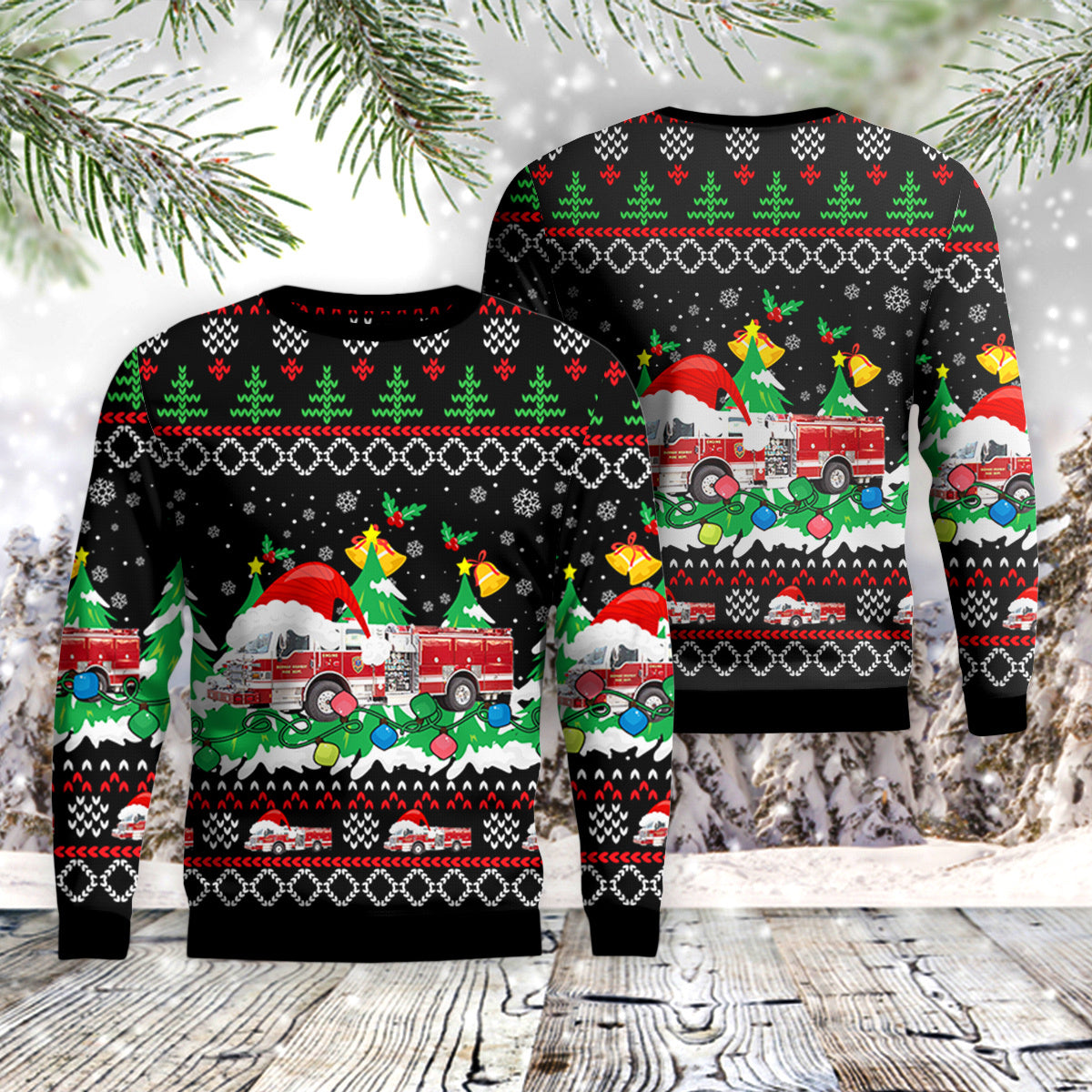 Raleigh, North Carolina, Wake County Fire Services / Durham Highway Fire Department AOP Sweater