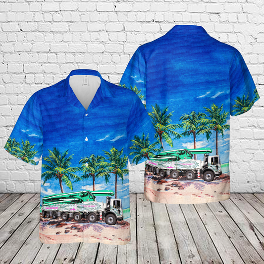Ralph's Concrete Pumping Inc. Truck Hawaiian Shirt