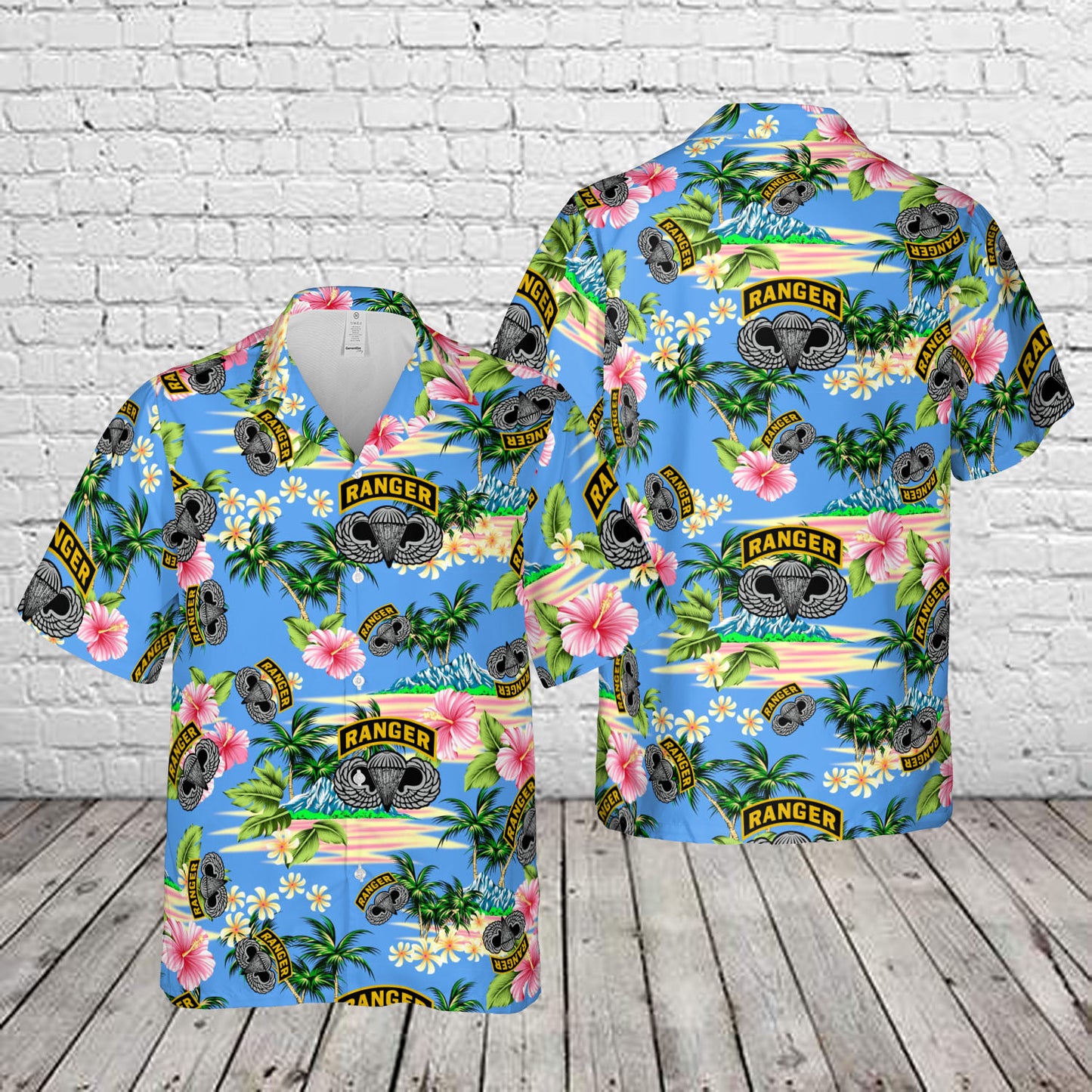 Ranger Tab with Wings Hawaiian Shirt