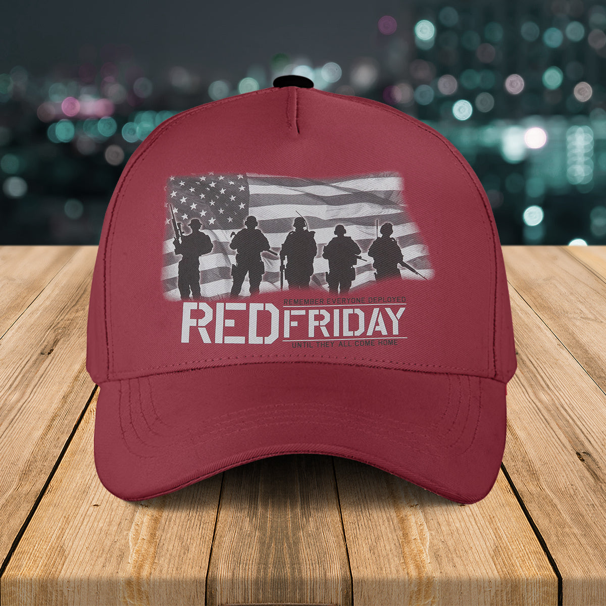 Red Friday USA Flag Baseball Cap