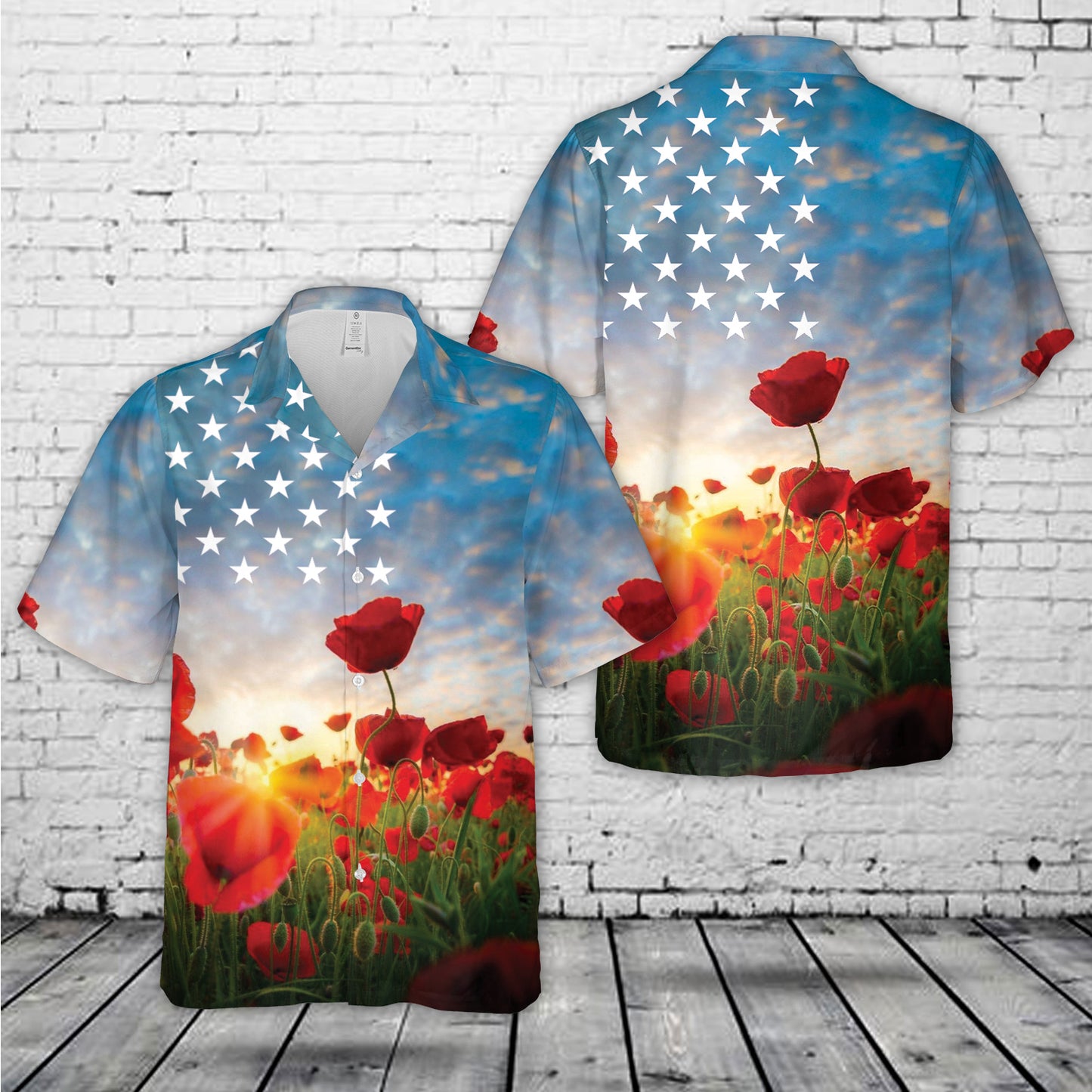 Remembrance Day Poppies Hawaiian Shirt