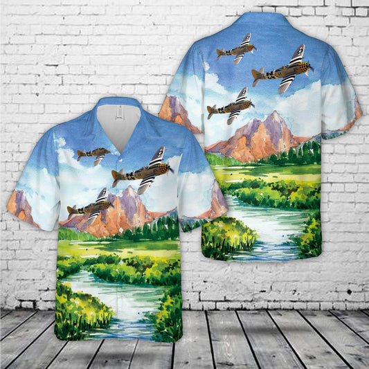 Republic P-47 Thunderbolt "Jacky's Revenge" Hawaiian Shirt