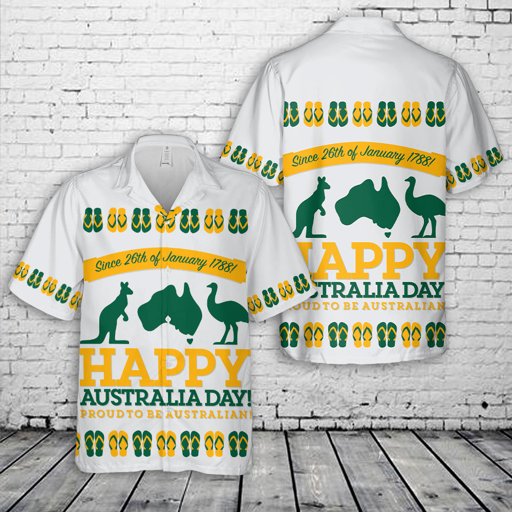 Retro sash Australia Day Hawaiian Shirt