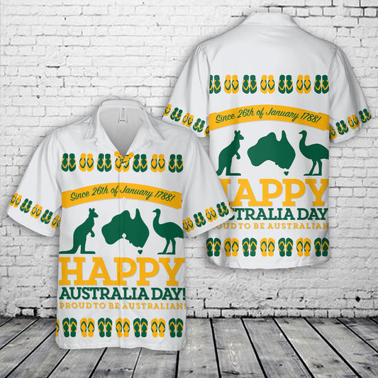 Retro sash Australia Day Hawaiian Shirt