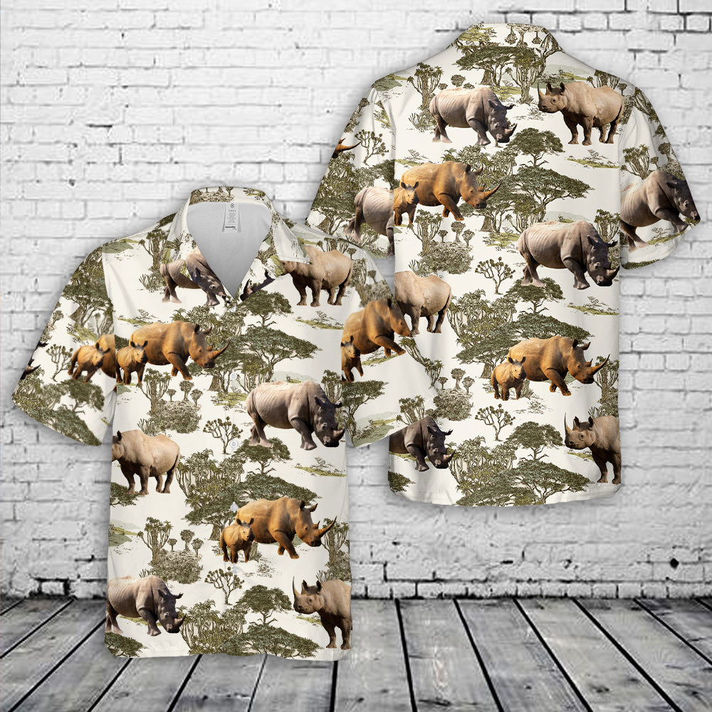 Rhinoceros Hawaiian Shirt