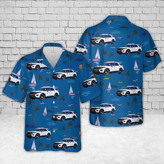 Rhode Island State Police Vehicles Hawaiian Shirt