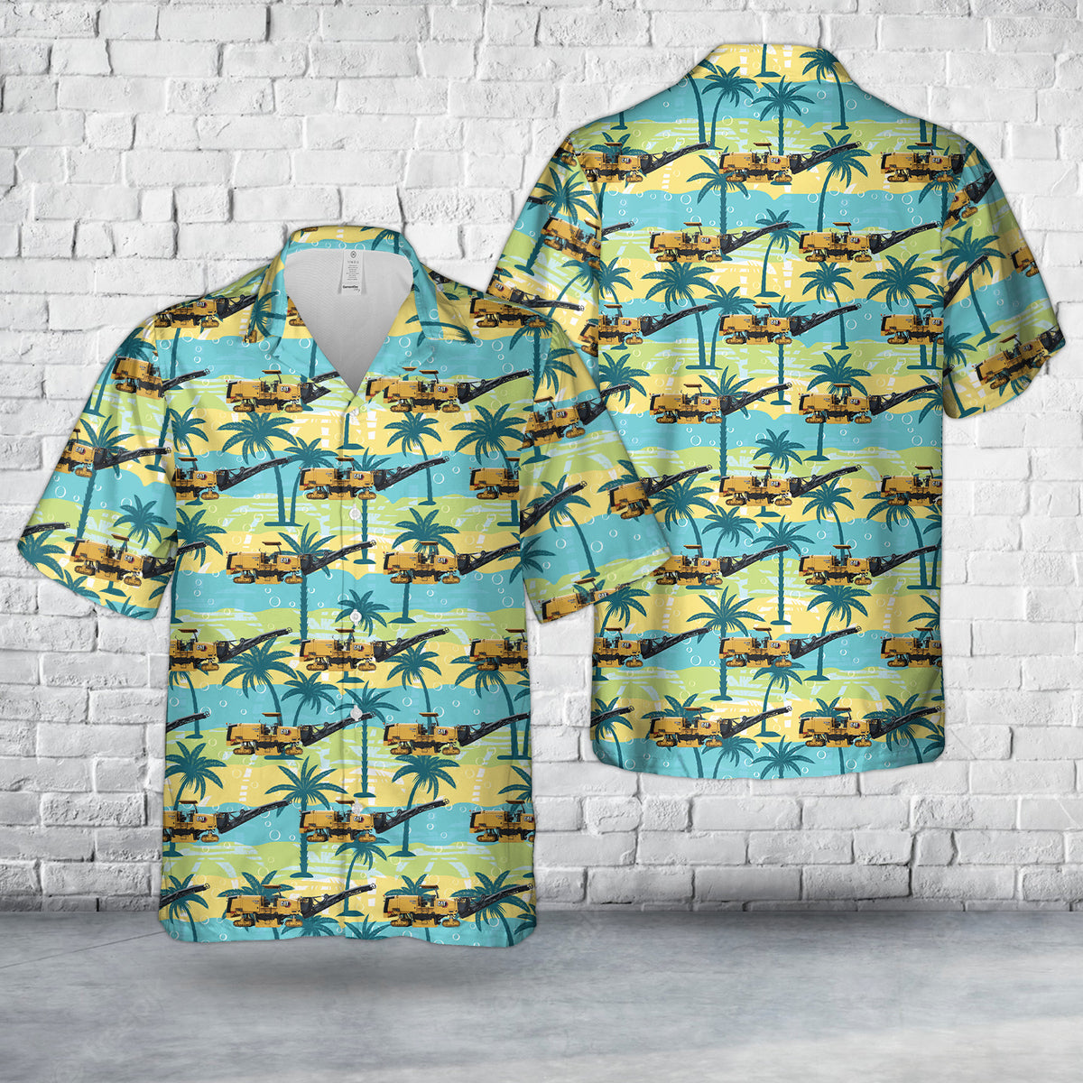 Road Construction Cold Planers Hawaiian Shirt