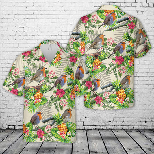 Robin Bird Hawaiian Shirt