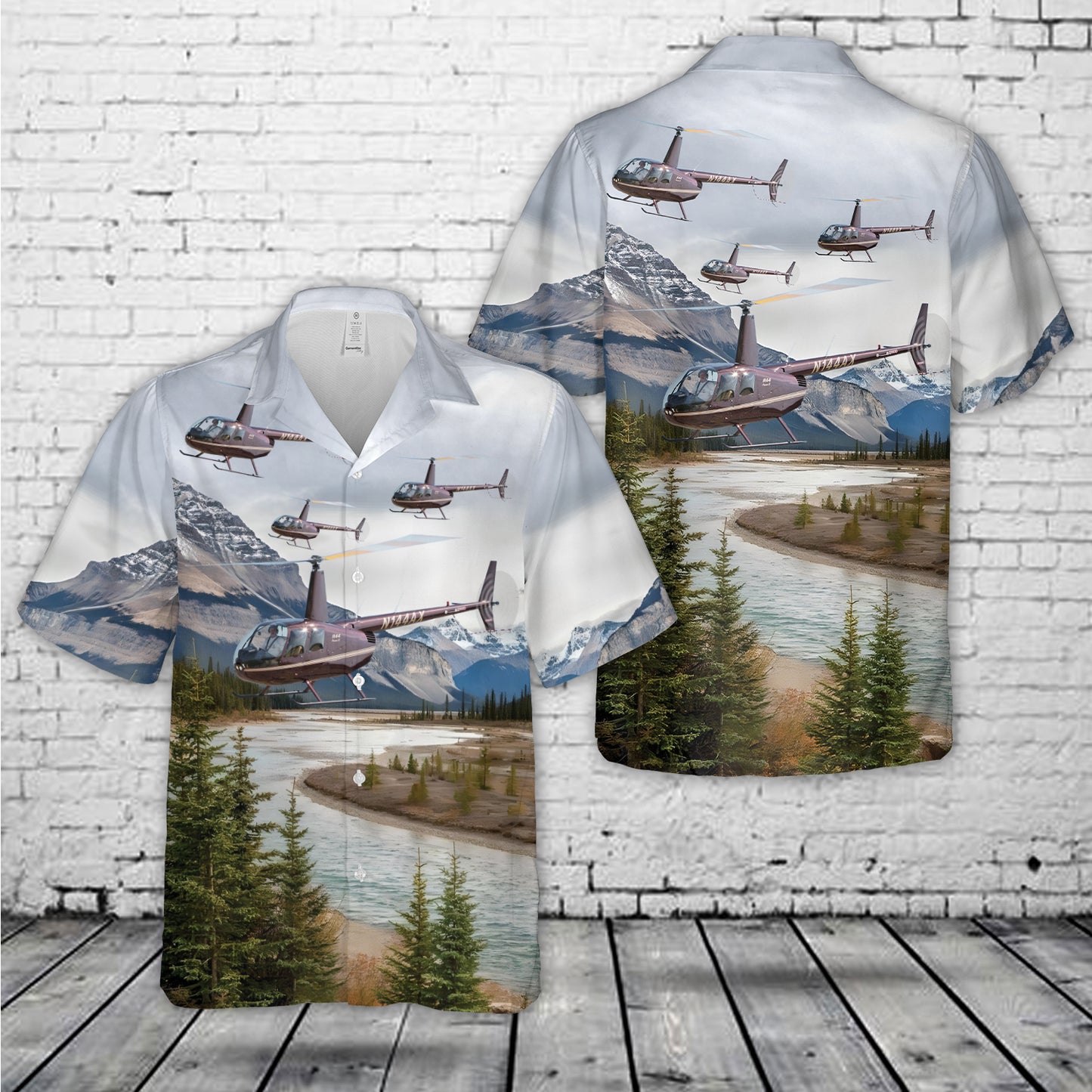 Robinson R44 II Hawaiian Shirt
