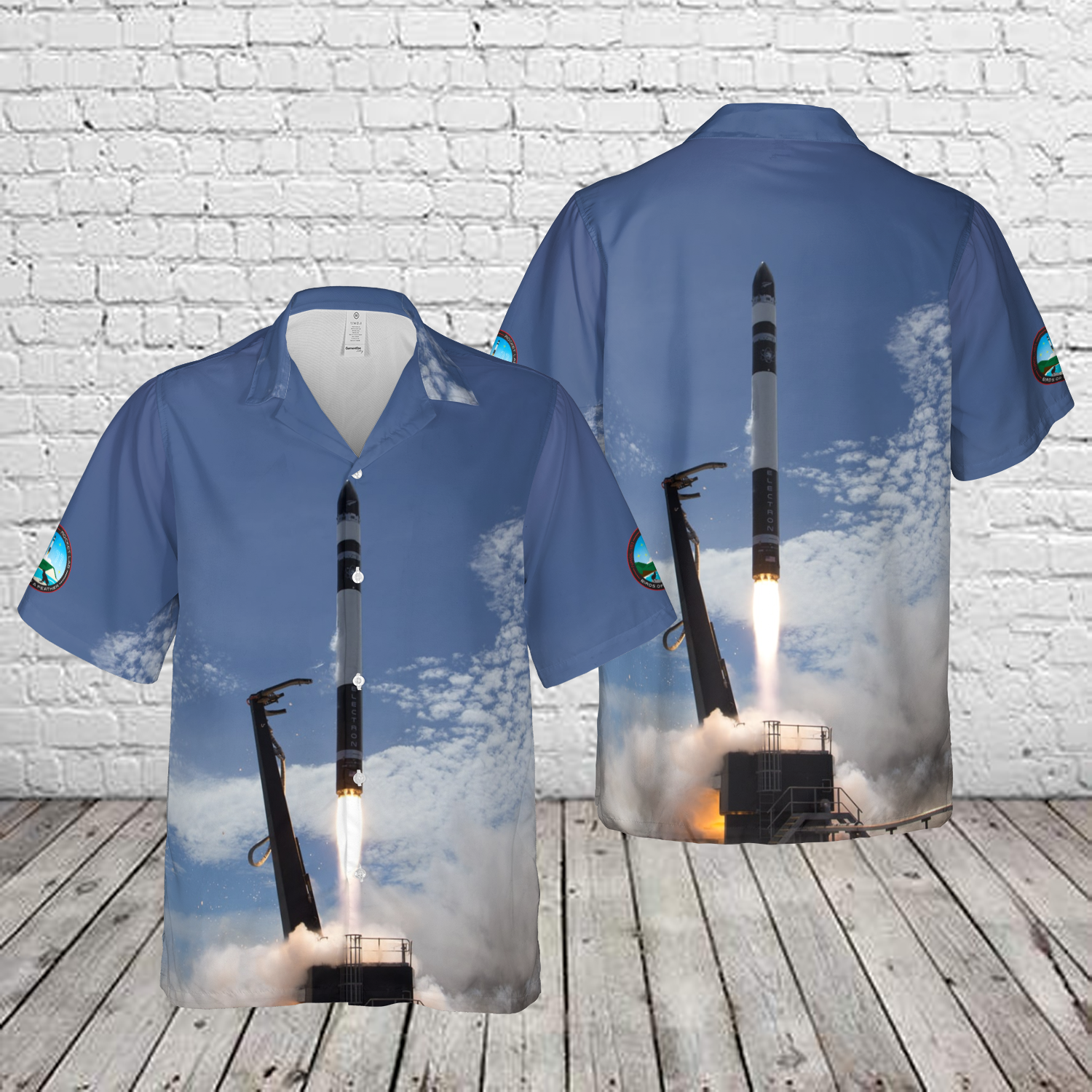 Rocket Lab Electron "Birds of a Feather" Hawaiiian Shirt – Merch Gears
