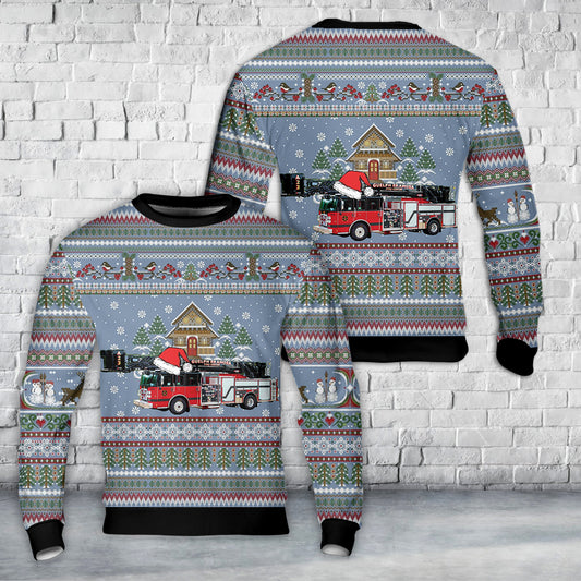 Rockwood, Ontario, Guelph Eramosa Fire Department Christmas AOP Sweater