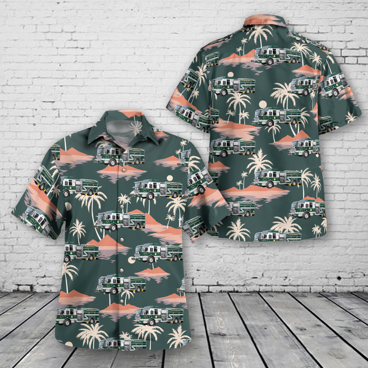 Romney, West Virginia, Romney Fire Company Hawaiian Shirt