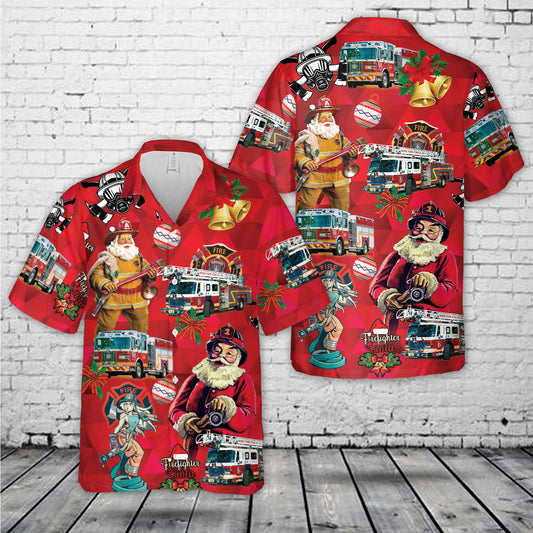 Rose Tree Fire Company, Media, Pennsylvania Christmas Hawaiian Shirt