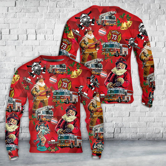 Rose Tree Fire Company, Media, Pennsylvania Christmas Sweater