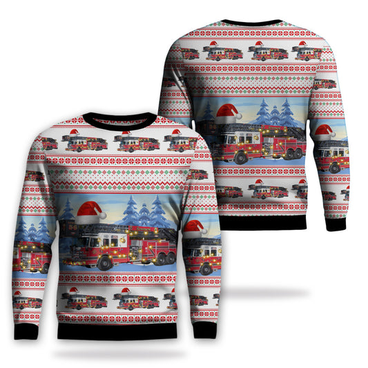 Rosemont, Illinois, Rosemont Police-Fire Public Safety Christmas AOP Sweater