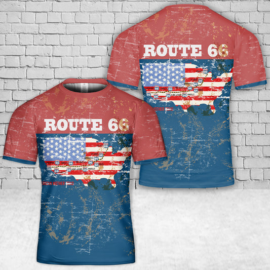 Route 66 T-Shirt 3D