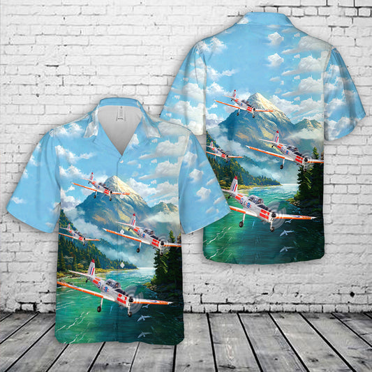 Royal Air Force Battle of Britain Memorial Flight de Havilland Chipmunks WG486 Hawaiian Shirt