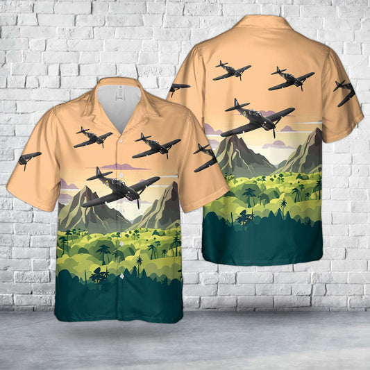 Royal Air Force Boulton Paul Defiant Turret Fighter - Night Fighter Hawaiian Shirt