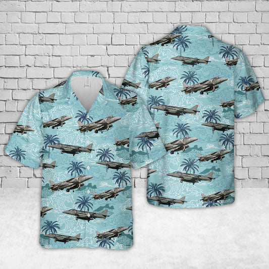 Royal Air Force British Aerospace Harrier Hawaiian Shirt