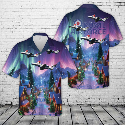 Royal Air Force Embraer Phenom 100E Christmas Hawaiian Shirt