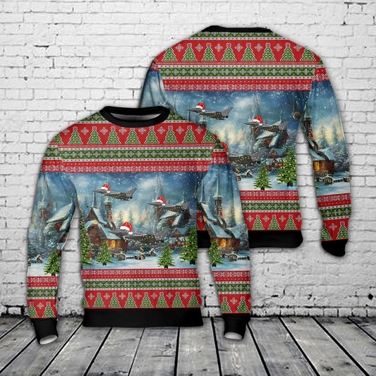 Royal Air Force Eurofighter Typhoon FGR4 Christmas AOP Sweater