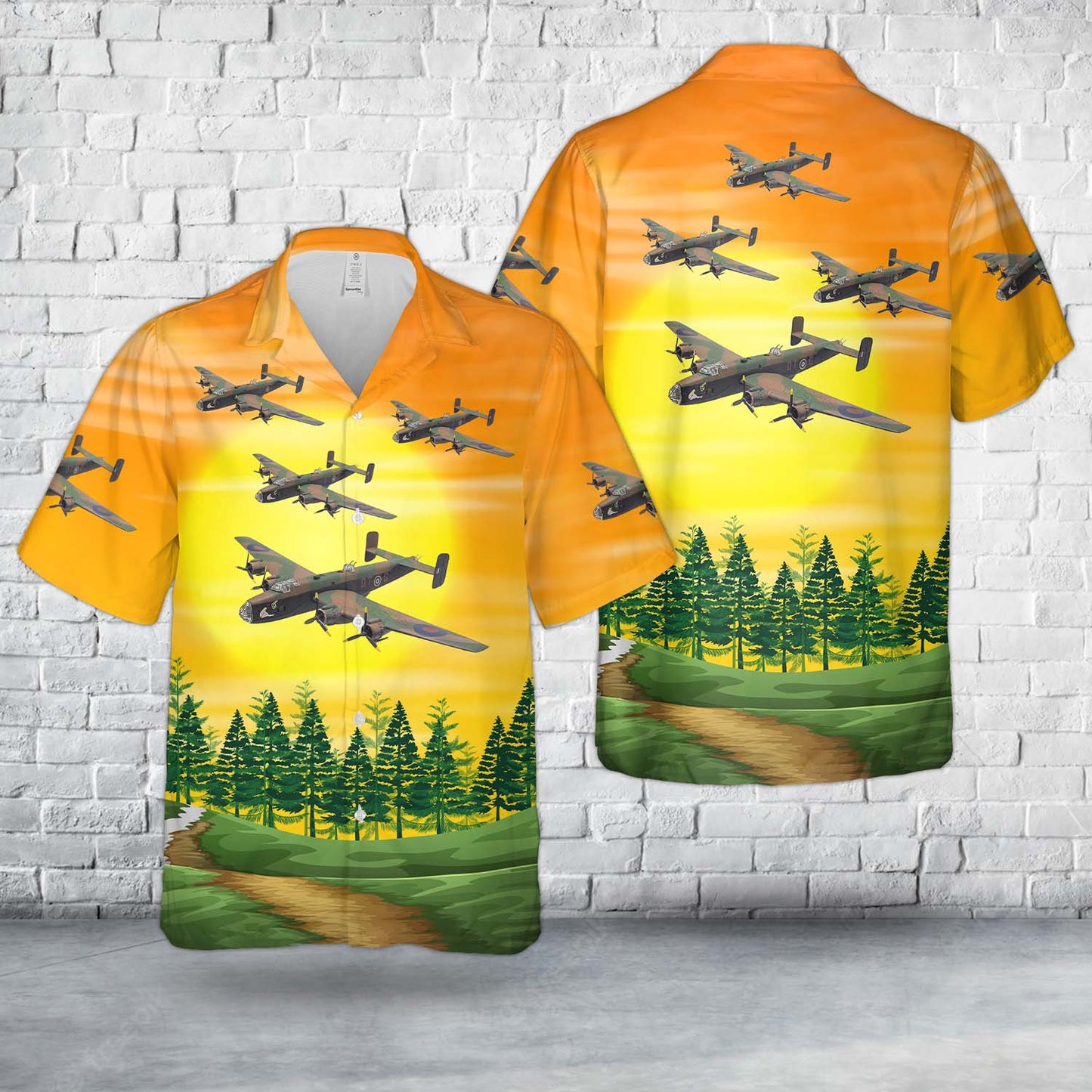 Royal Air Force Handley Page Halifax B III "Sleepy Gal" 192 Sqn Hawaiian Shirt