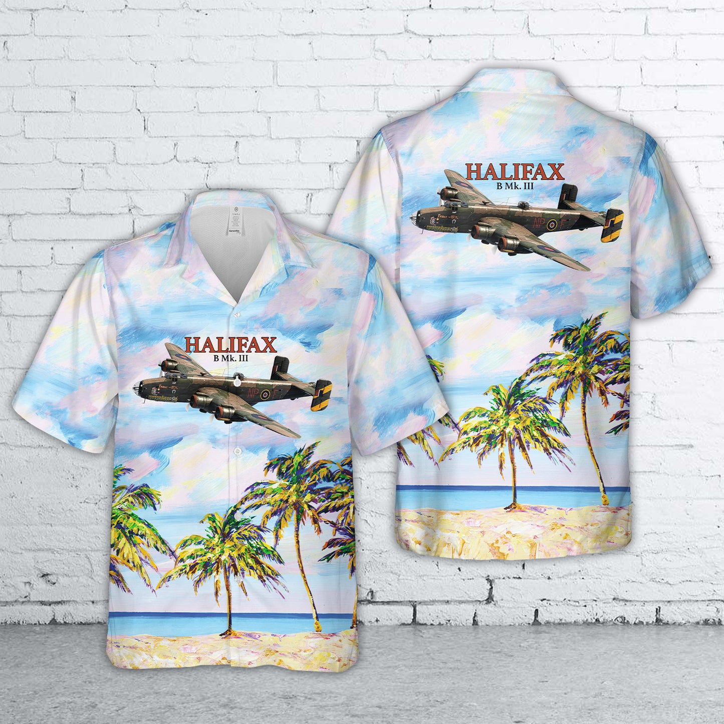 Royal Air Force Handley Page Halifax Hawaiian Shirt