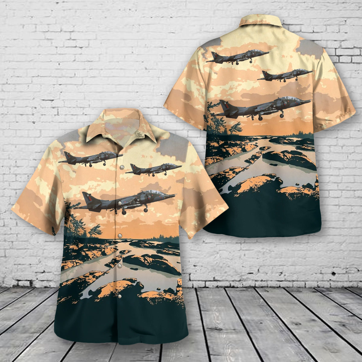Royal Air Force Hawker Siddeley Harrier T4 Hawaiian Shirt