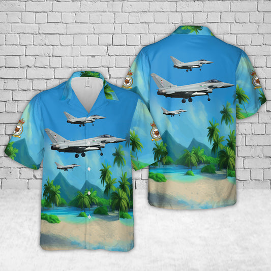 Royal Air Force No. 12 Squadron RAF Eurofighter Typhoon FGR4 ZK361 Hawaiian Shirt