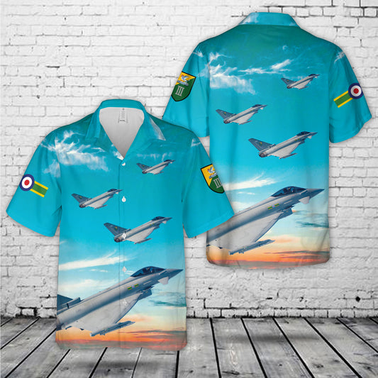 Royal Air Force No. 3 Squadron RAF Eurofighter Typhoon FGR4 Hawaiian Shirt