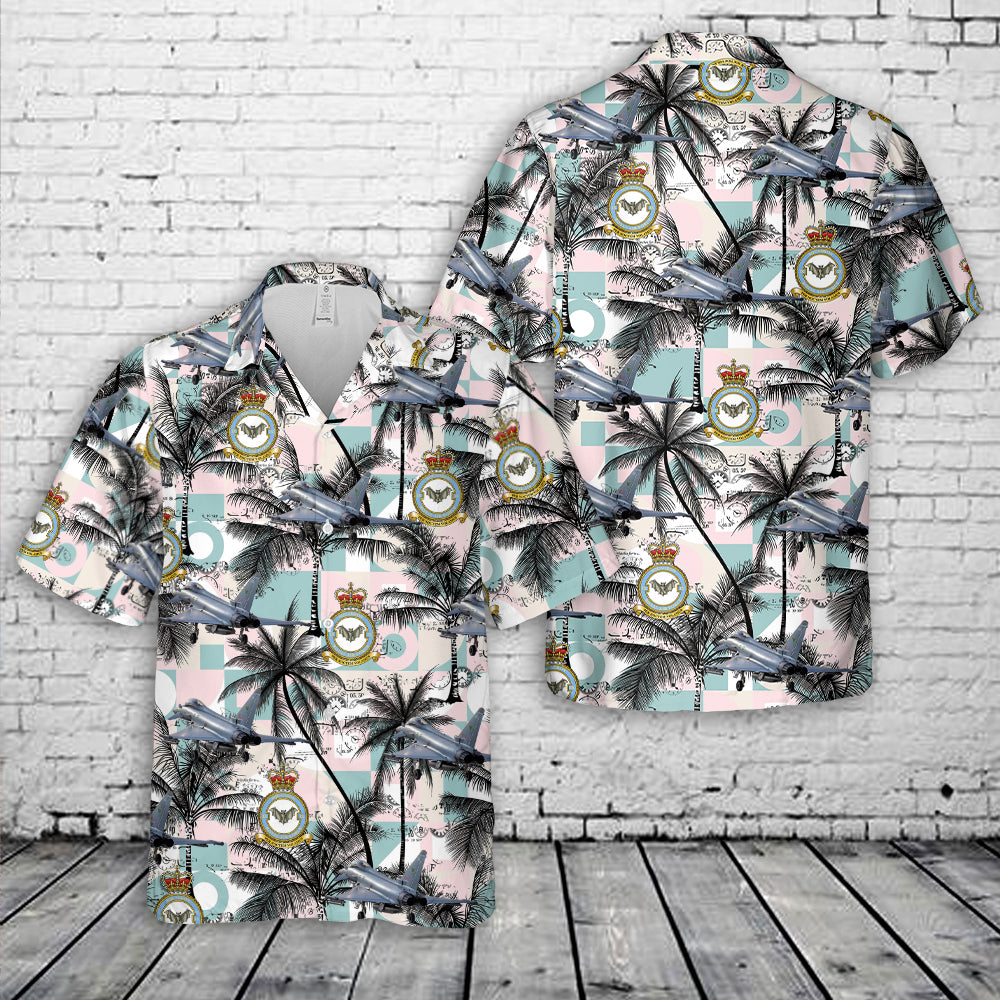 Royal Air Force RAF Typhoon FGR4 Of No. IX (B) Squadron RAF Hawaiian Shirt