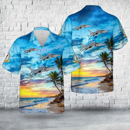 Royal Air Force SEPECAT Jaguar GR3 fighter of No. 6 Squadron Hawaiian Shirt