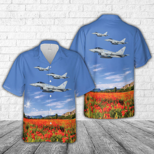 Royal Air Force Typhoon Aircraft 6 Squadron MOD 45155465 Hawaiian Shirt