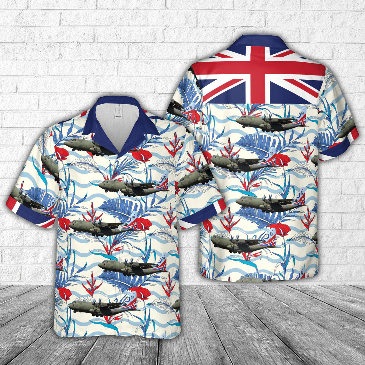 Royal Air Force ZH883 Hercules C5, 47 Squadron Hawaiian Shirt