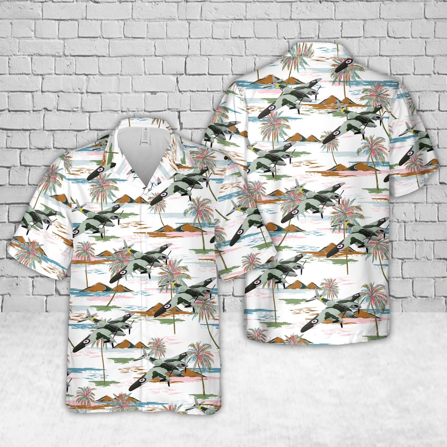 Royal Air Force de Havilland Mosquito Fighter-Bomber Hawaiian Shirt